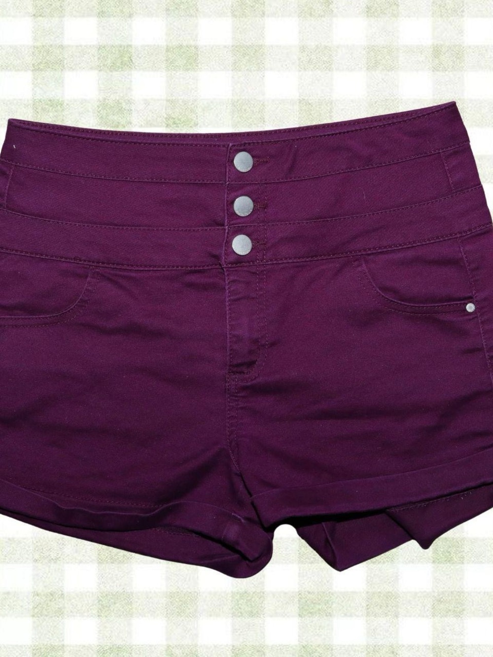 High-Waist Purple Women’s Shorts